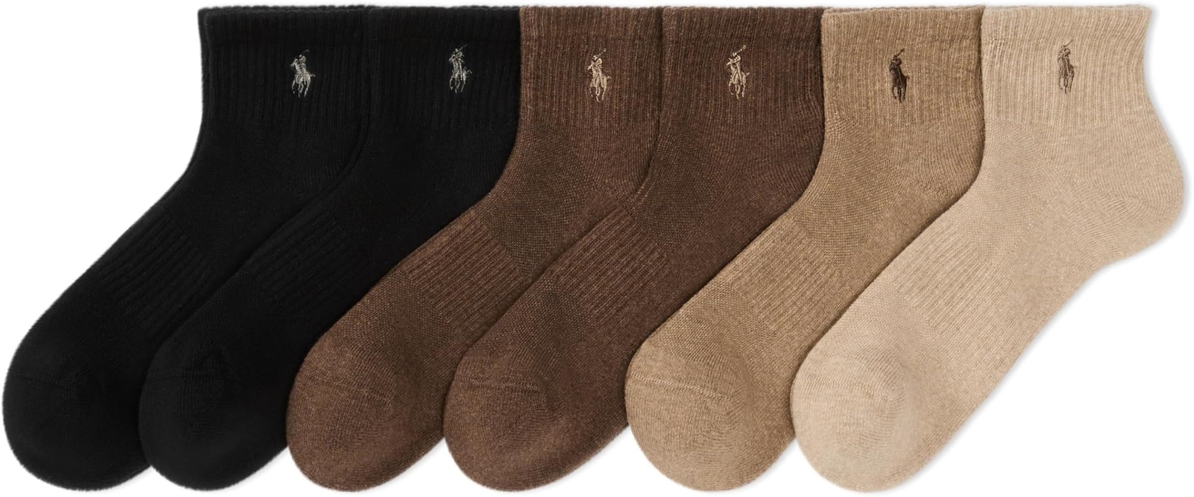 POLO RALPH LAUREN Men's Classic Sport Solid Ankle Socks-6 Pair Pack-Athletic Cushioned Cotton | Amazon (US)