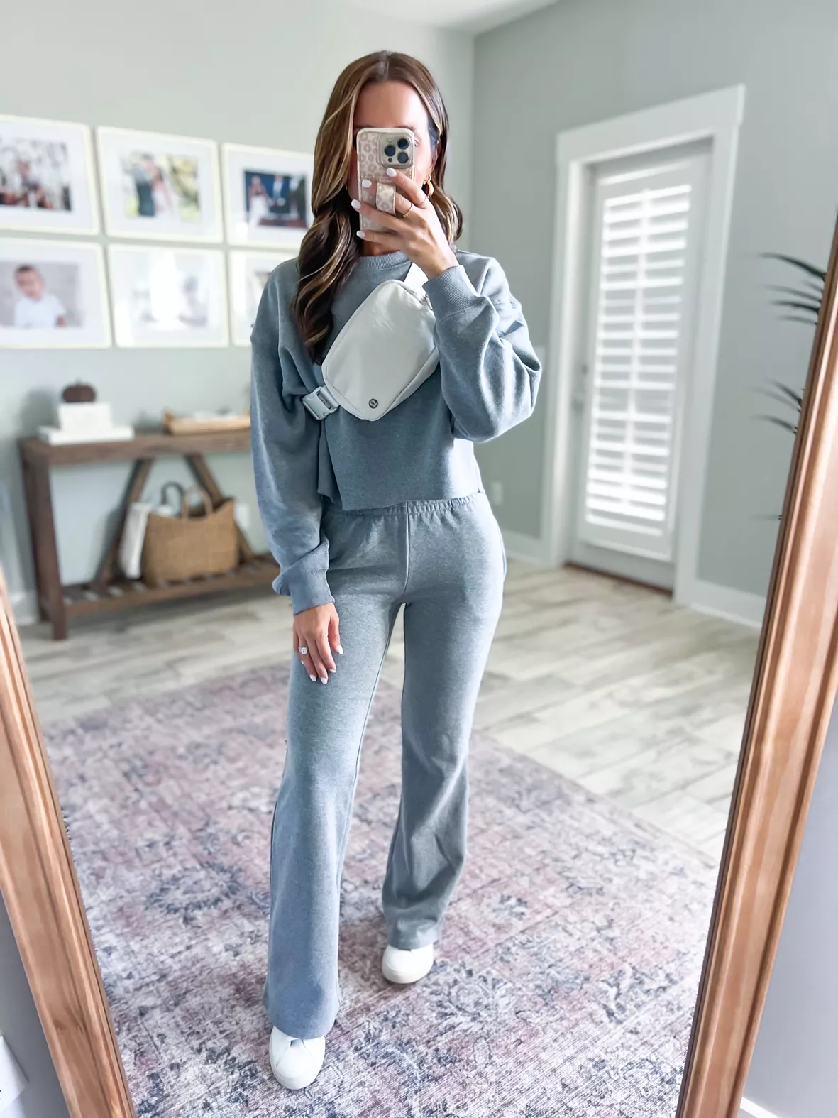 Grey Bell Bottom Jumpsuit - Grey / XS