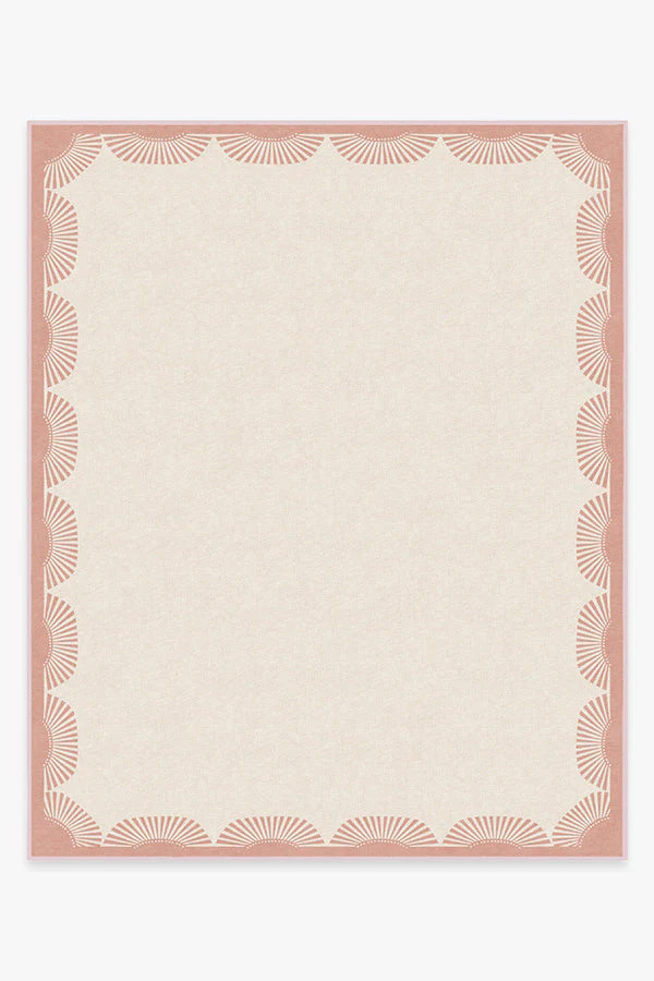 Fringe Pink & Ivory Rug by Gray Malin | Ruggable US | Ruggable