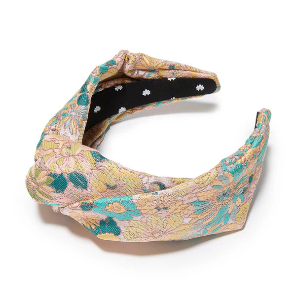 BLUSH MEDLEY GRETA FLORAL JACQUARD HEADBAND | LELE SADOUGHI