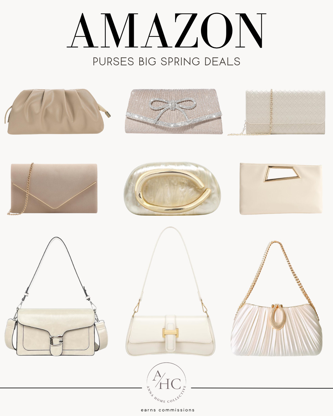 The prettiest Amazon purses for spring 🤍 From chic clutches to everyday shoulder bags—these neutral styles elevate any outfit without breaking the bank. Perfect for weddings, date nights, or daily wear!



// Amazon, Amazon Finds, Amazon Deals, Amazon Sale, Amazon Womens Fashion, Amazon Spring, Amazon Spring Fashion, Amazon Fashion, Amazon Fashion Finds, Neutral Fashion, Amazon Accessories, Purses, Clutch Purse, Clutch Bag, Crossbody Bag, Shoulder Bag 

 #LTKootd #LTKSeasonal #LTKSaleAlert