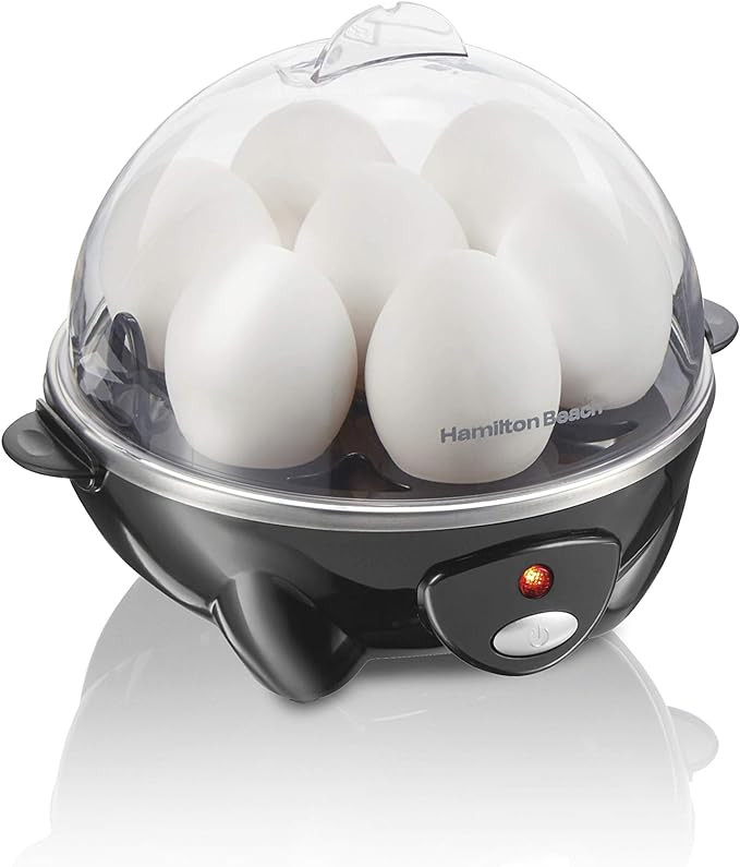 Hamilton Beach 3-in-1 Electric Egg Cooker for Hard Boiled Eggs, Poacher, Omelet Maker & Vegetable... | Amazon (US)