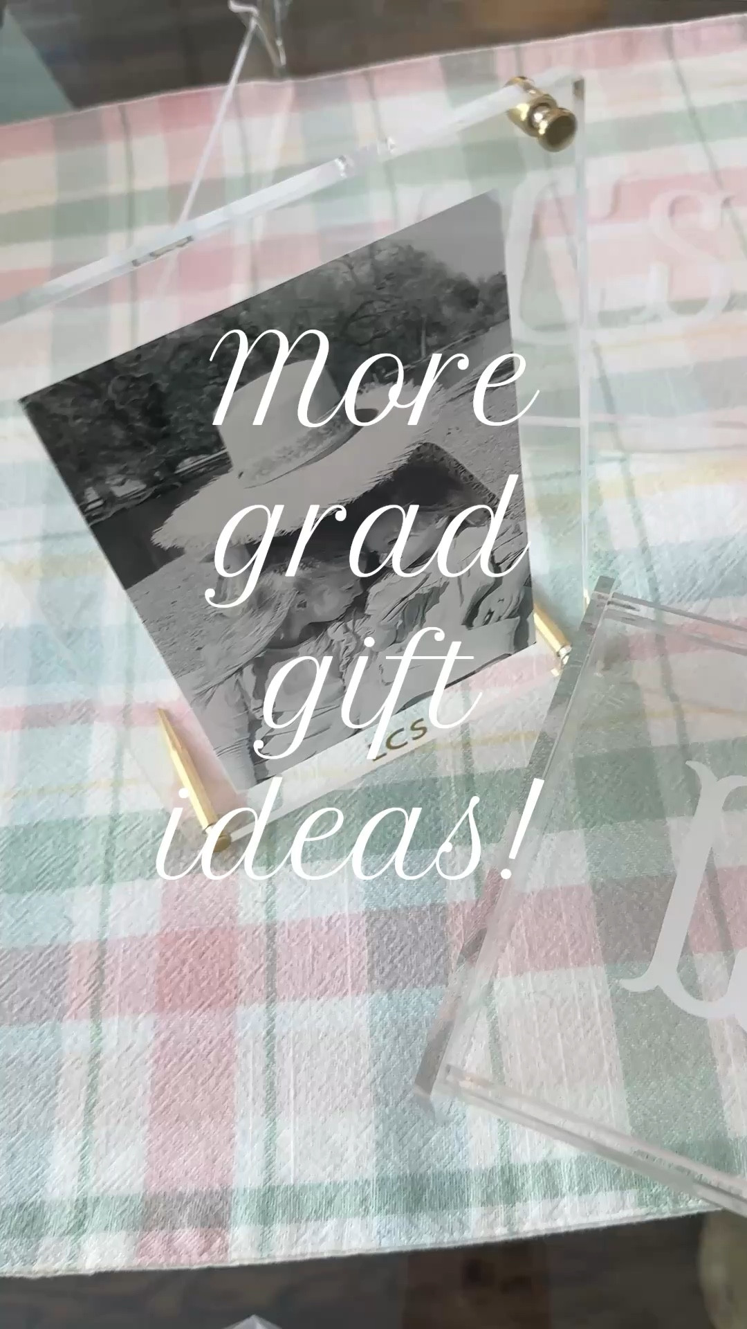 Sprinkled with Pink’s cute gifts for graduates! Love this shadow frame that can be personalized. Cute for Mother’s Day, too! 