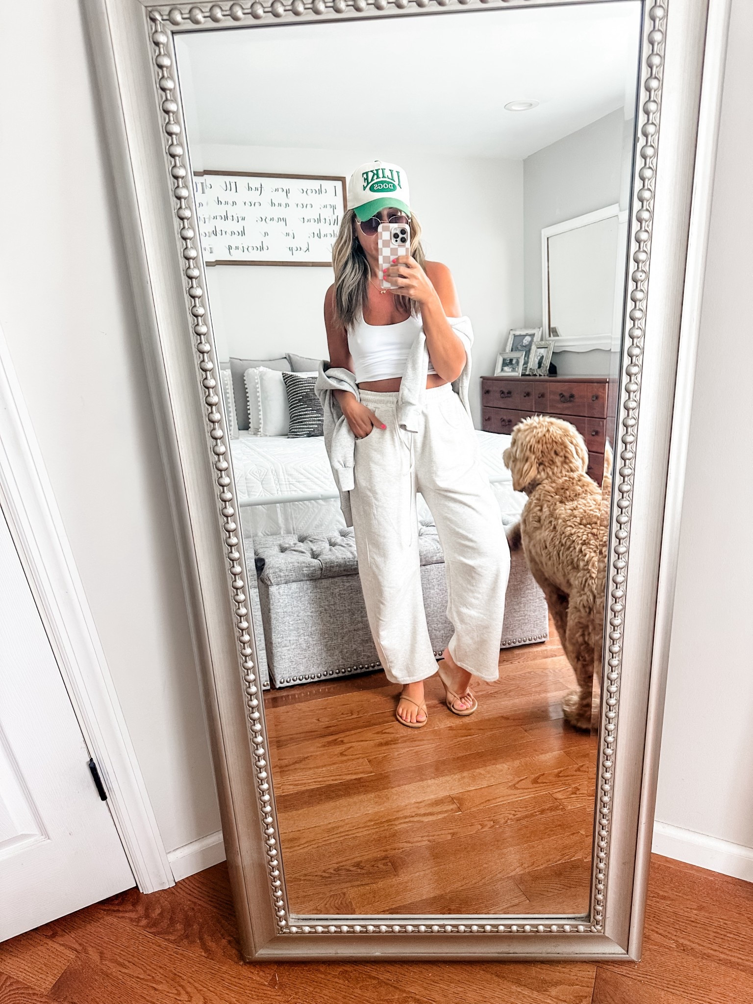 Found my new favorite Amazon sweats!  I am wearing a size medium.

This Free People tank is also a must-have.  

#LTKFindsUnder50 #LTKSeasonal