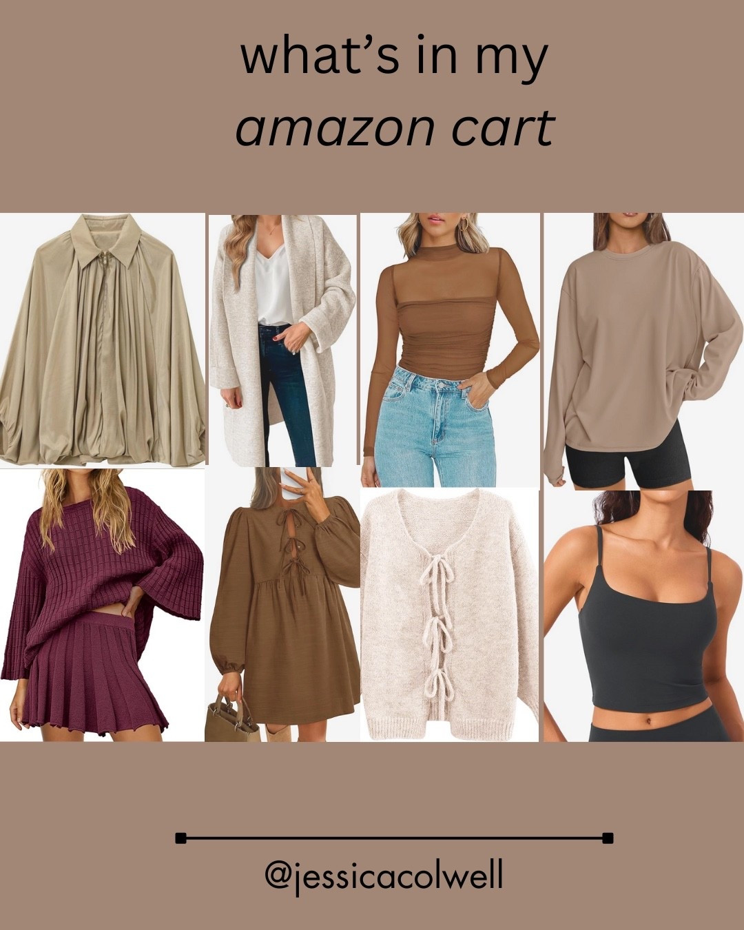 Fall Fashion from casual school pick up looks to girls nights I am excited for sweater weather 🫶🏽 

#fallfashion #falldress #browndress #fallsweater #matchingset #falljacket 

#LTKFindsUnder50 #LTKFallSale #LTKActive