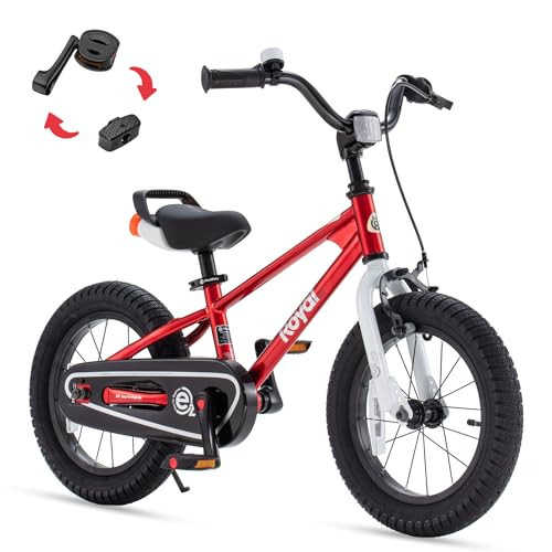 RoyalBaby EZ Toddlers Kids Bike, 12 Inch Wheel Bicycle with Quick Release Crank for Beginners Boys Girls Ages 3-4 Years Easy Learn Biking, Red | Amazon (US)