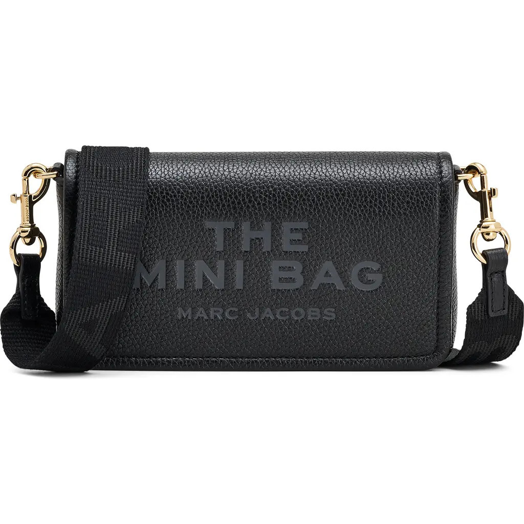 Marc Jacobs The Mini Leather Crossbody Bag in Black at Nordstrom | Nordstrom