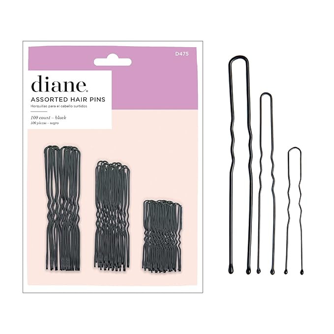 Diane Hair Pins for Women Bulk Pack of 100 Assorted Sizes Jumbo 3, Large 2.5, Medium / Small 1.75... | Amazon (US)