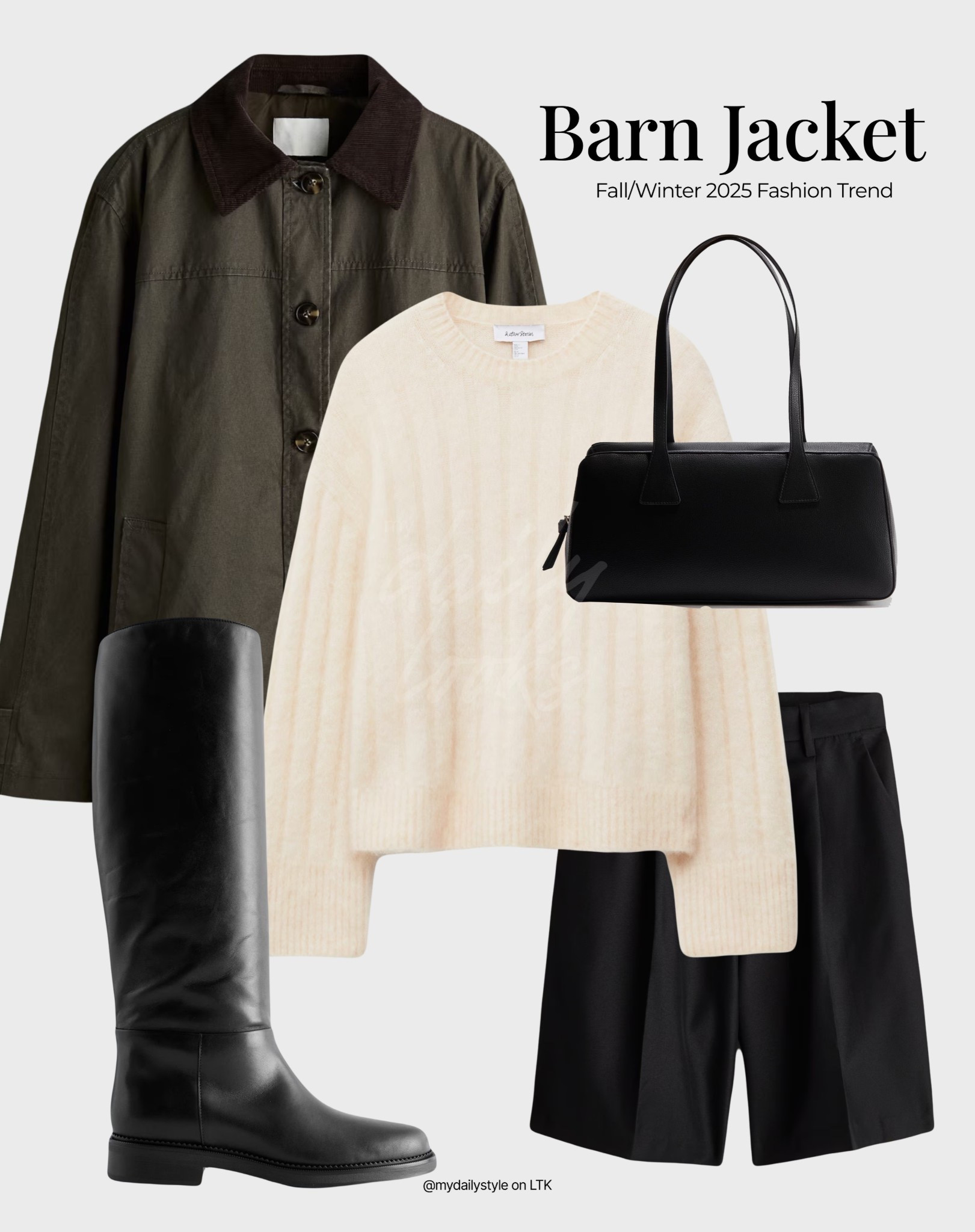 Stylish way to wear a barn jacket this fall/winter.

Check out more ideas in my profile. 

Tags: barn jacket, waxed jacket, parka, utility jacket, fashion trends 2025, high ankle boots, fall style, autumn style, winter outfit, winter fashion, easy styling, simple everyday look, chic & basic outfit, casual outfit, capsule wardrobe, brunch style, high street. 

#LTKstyletip #LTKautumn #LTKwinter