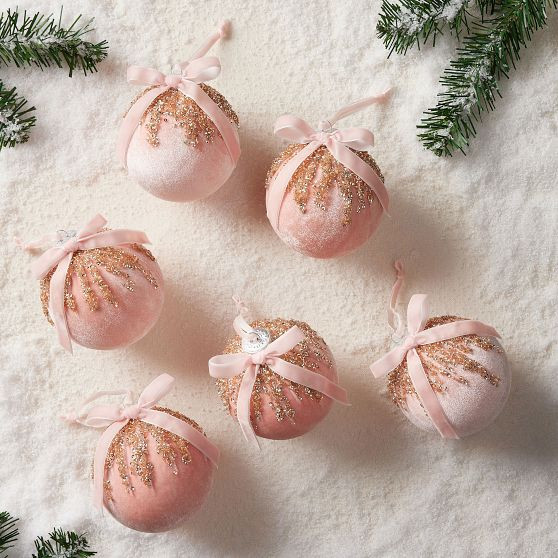 LoveShackFancy Round Ornaments - Set of 6 | Pottery Barn Teen