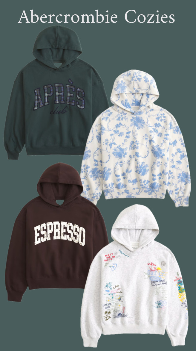 Abercrombie fleece is the SOFTEST, and they have so many cute colors patterns right now! Amazing gift idea, too!
..............
Abercrombie sweatpants Abercrombie sweatshirt Abercrombie hoodie Abercrombie cozies Abercrombie & fitch gifts for her gifts for daughter gifts for friends matching sweatsuit matching set red hoodie red sweatpants floral sweatshirt floral sweatpants cozy outfit travel look travel outfit airport outfit airport look gifts under $50 gifts under $100mom uniform sage sweatpants friend gift guide luxury gift plus size matching set Abercrombie sale gym look gym outfit winter outfit casual outfit cozy outfit Abercrombie new arrivals graphic hoodie graphic sweatshirt
Loungewear athleisure plus size sweatshirt plus size hoodie
#LTKGiftGuide #LTKTravel #LTKFindsUnder100

#LTKActive #LTKFindsUnder100 #LTKTravel