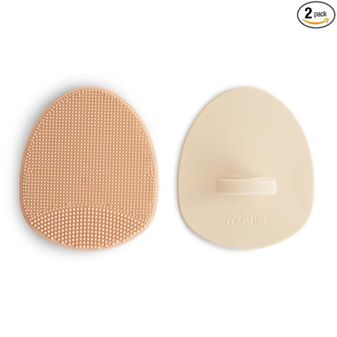 mushie Baby Bath Cradle Cap Brush | Soft Silicone Bristles for Dry Skin, Eczema, & Cradle Cap Tre... | Amazon (US)