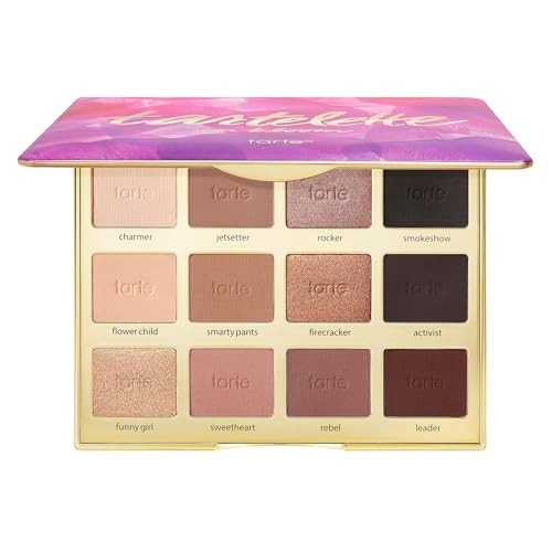 tarte tartelette in bloom Amazonian clay palette – Full-Size Eyeshadow Palette with Neutral Matte & Shimmer Finish, Longwear Buildable Makeup, Vegan & Cruelty-Free | Amazon (US)