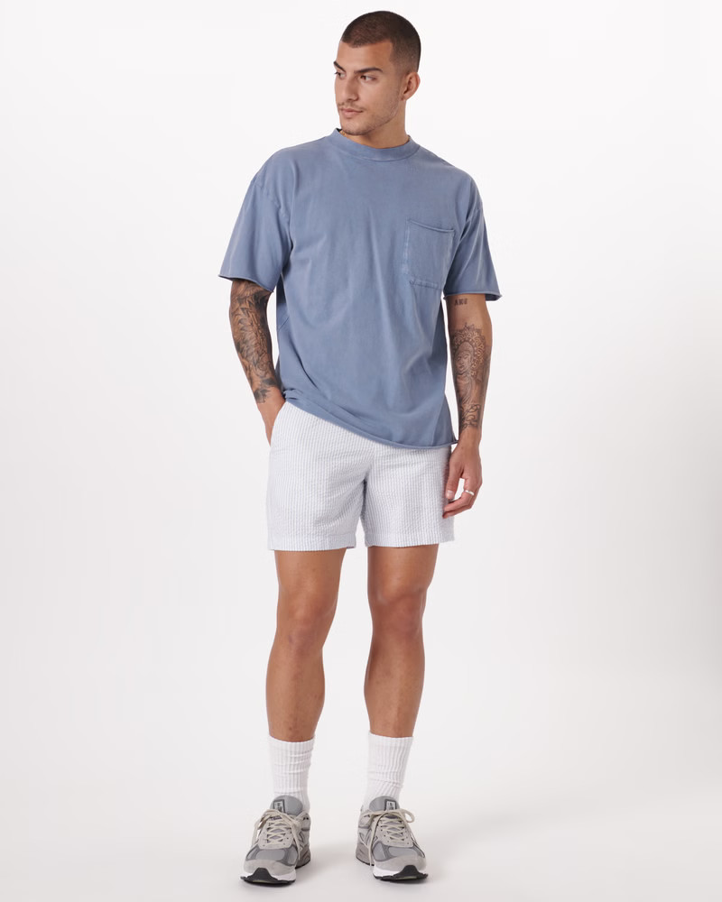 Essential Long-Line Tee | Abercrombie & Fitch (US)