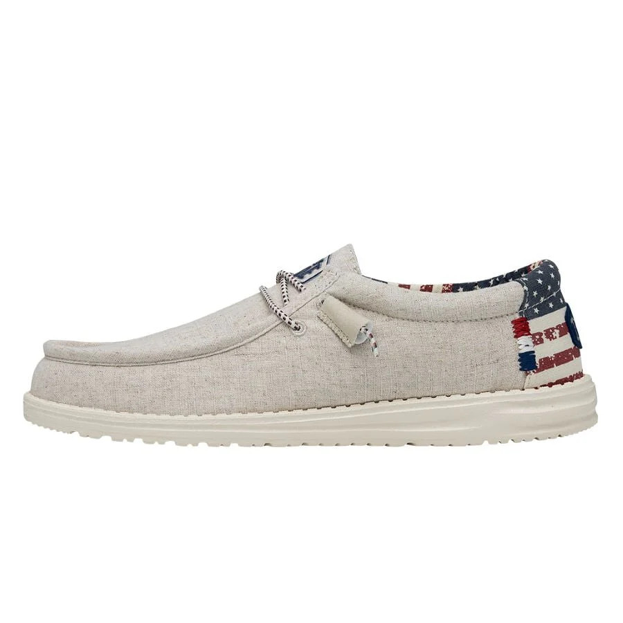 Wally Patriotic - Off White Patriotic | HEYDUDE
