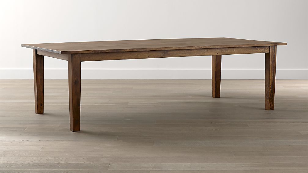 Basque Honey 104" Dining Table | Crate & Barrel