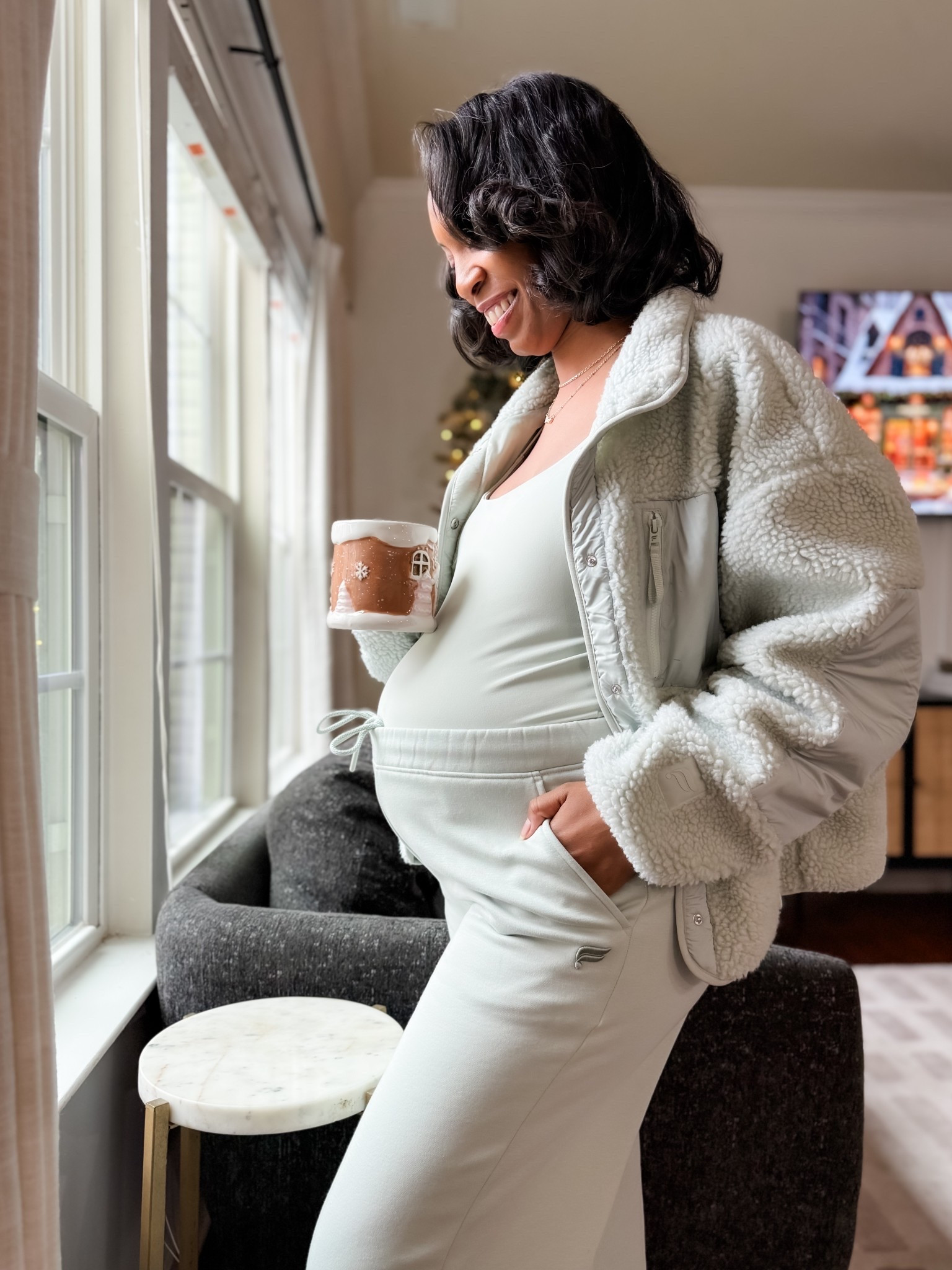 Cozy pregnancy outfit 

#LTKBump #LTKootd #LTKmomlife