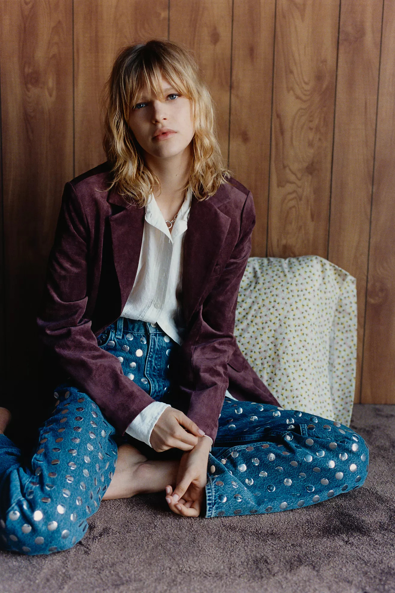 Dolan Left Coast Faux-Suede Boyfriend Blazer | Anthropologie (US)