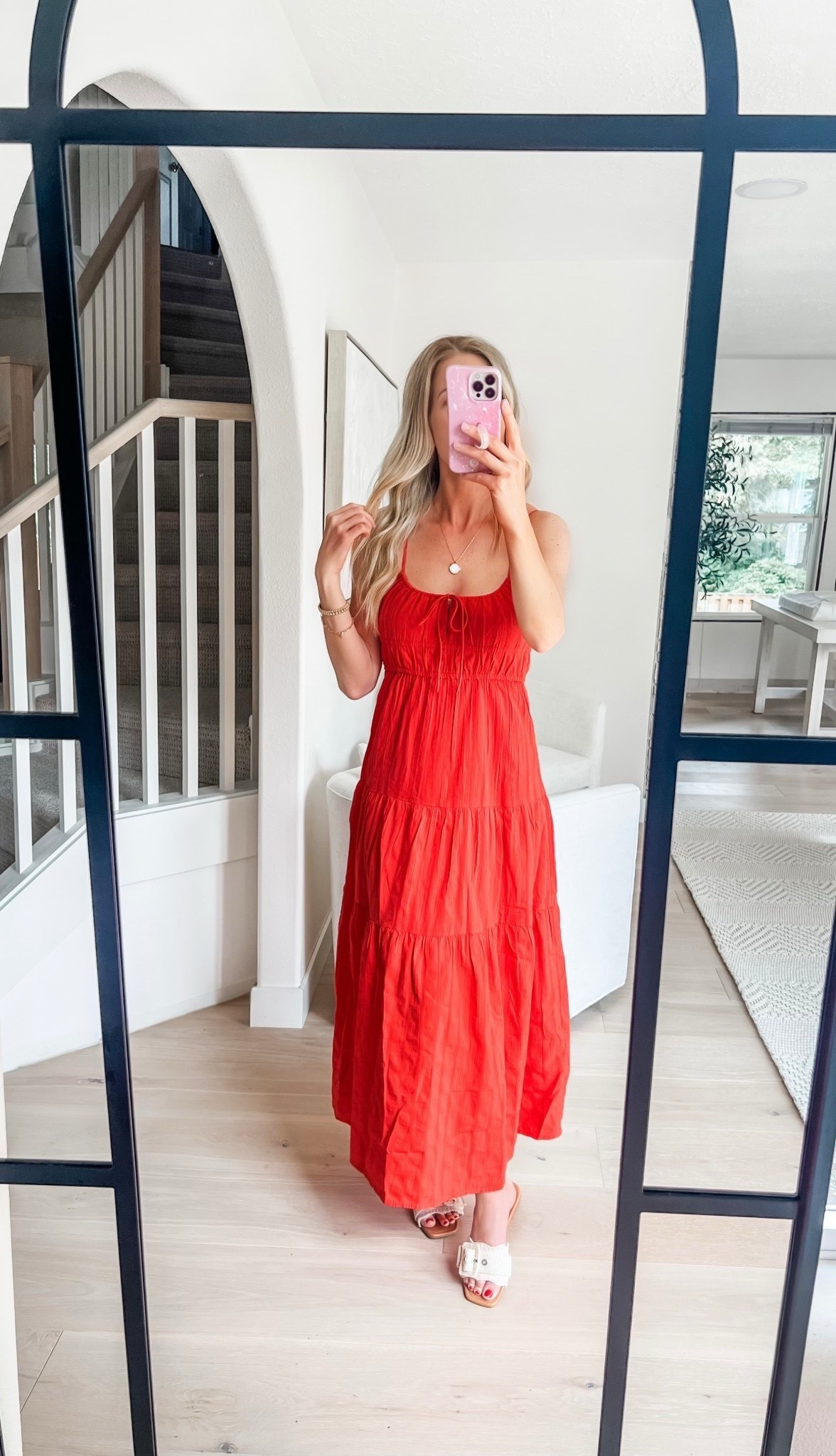 Loving this cotton maxi dress from Billabong ❤️!!!! It has an adjustable tie, peek-a-boo neckline, adjustable straps and the skirt is so light and airy. Wearing a size small. 

#red #maxi #dress #fourth #july #independence #day #4th #party #dresses #event #shower #billabong #vacation #resort #sun #event #spring #summer #mothers #day #brunch #lunch #beach #vacay #wedding #guest  #wear #pool #island #travel #outfit #ideas #inspo #memorial 

#LTKMothersDay #LTKTravel #LTKWedding