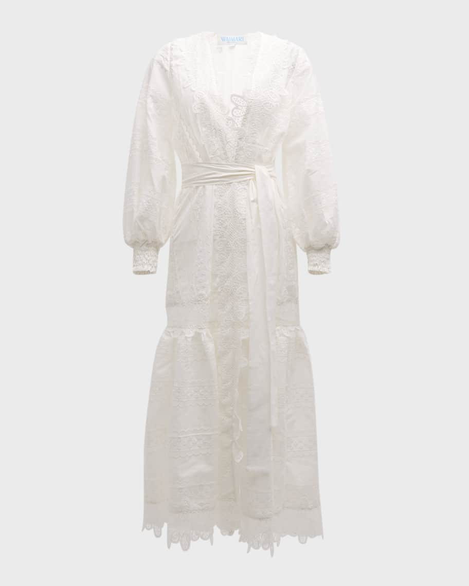 WAIMARI Rebecca Embroidered Lace Kimono Coverup | Neiman Marcus