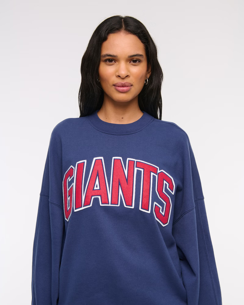 New York Giants Graphic Oversized Sunday Crew | Abercrombie & Fitch (US)