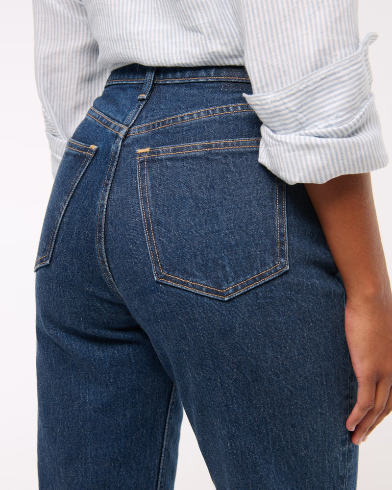 Women's Curve Love Ultra High Rise 90s Straight Jean | Women's Bottoms | Abercrombie.com | Abercrombie & Fitch (US)