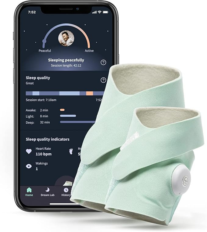 Owlet Dream Sock Plus Baby Monitor - Mint | Amazon (US)