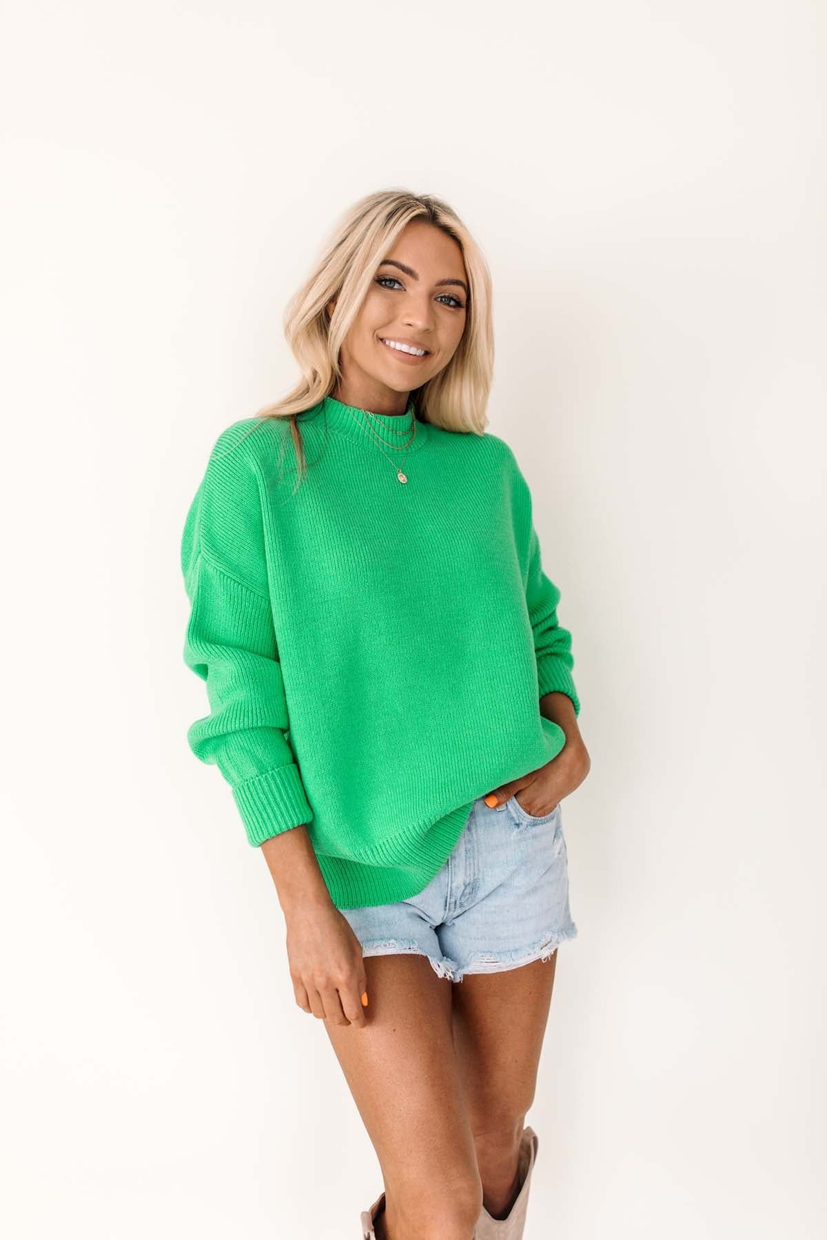 RESTOCK - Cole Kelly Green Lightweight Sweater | The Post