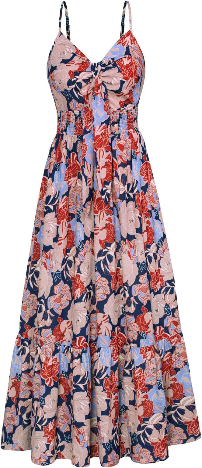 GRACE KARIN Womens Summer Floral Maxi Dresses 2026 Long Flowy Boho Dress Beach Vacation Sundresse... | Amazon (US)