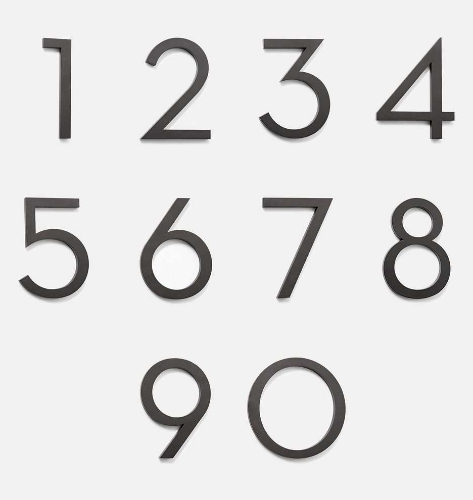 6" Rock Creek Modern House Numbers
 | Rejuvenation | Rejuvenation