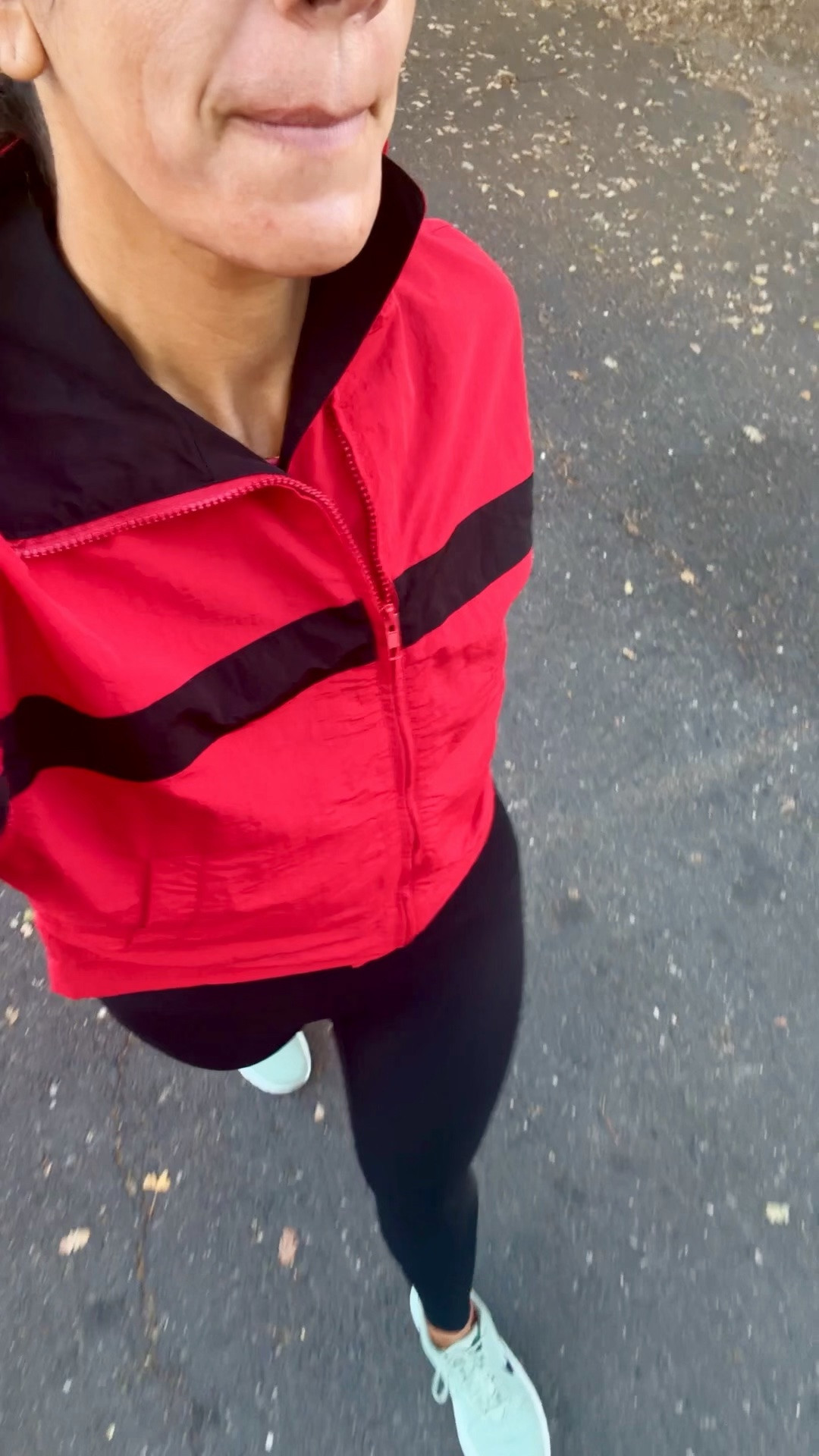 Morning weight lifting and walk 
Medium jacket 
Medium regular legging -code ltk20

#LTKMidsize #LTKTall #LTKSaleAlert