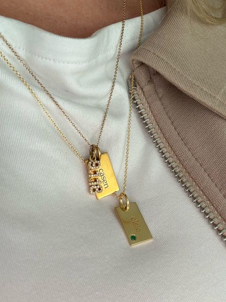 Personalized name necklaces! 

#LTKBaby #LTKGiftGuide #LTKBump