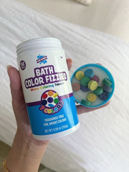We LOVE these non toxic and fragrance free bath color tablets - $13 for 150 and they come in 7 colors 

#LTKBaby #LTKKids