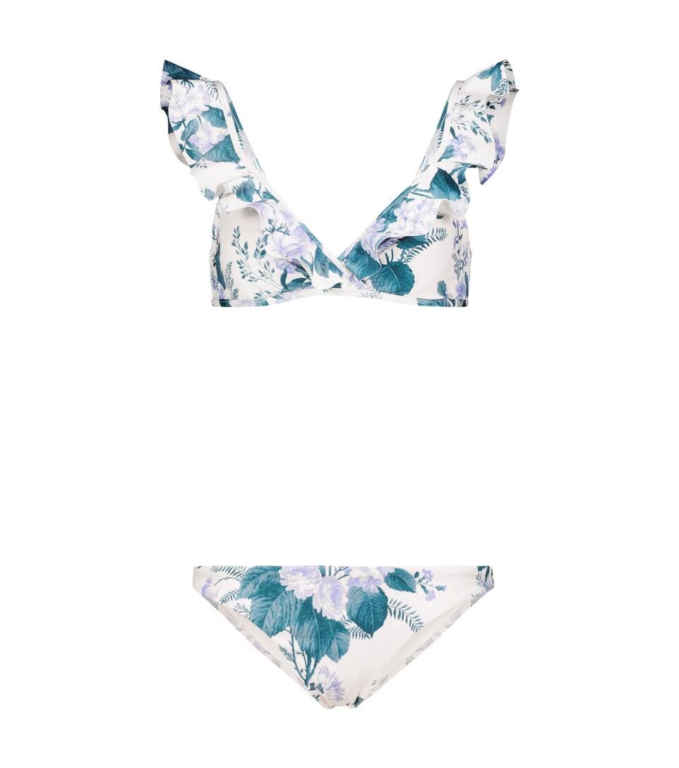 Cassia floral ruffle-trimmed bikini | Mytheresa (US/CA)