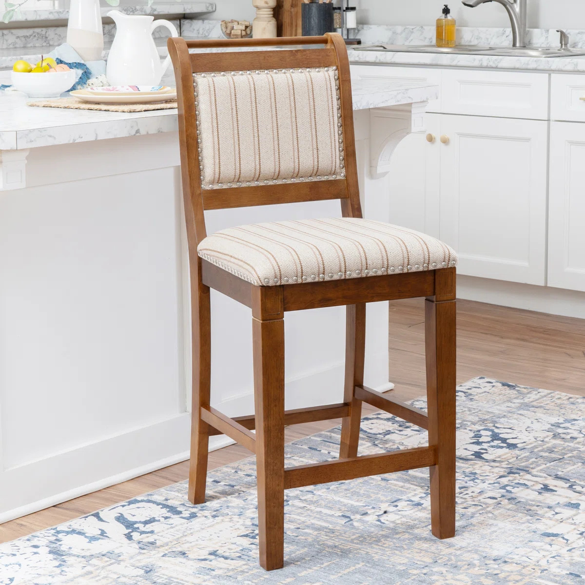 Eidson Wood Upholstered Bar & Counter Stool | Wayfair North America