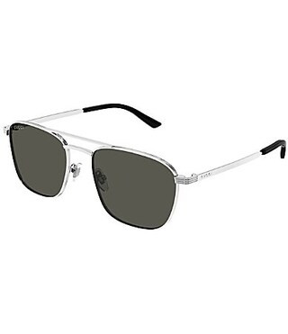 Gucci Men's New Light 54mm Square Sunglasses - Shiny Silver | Dillard's