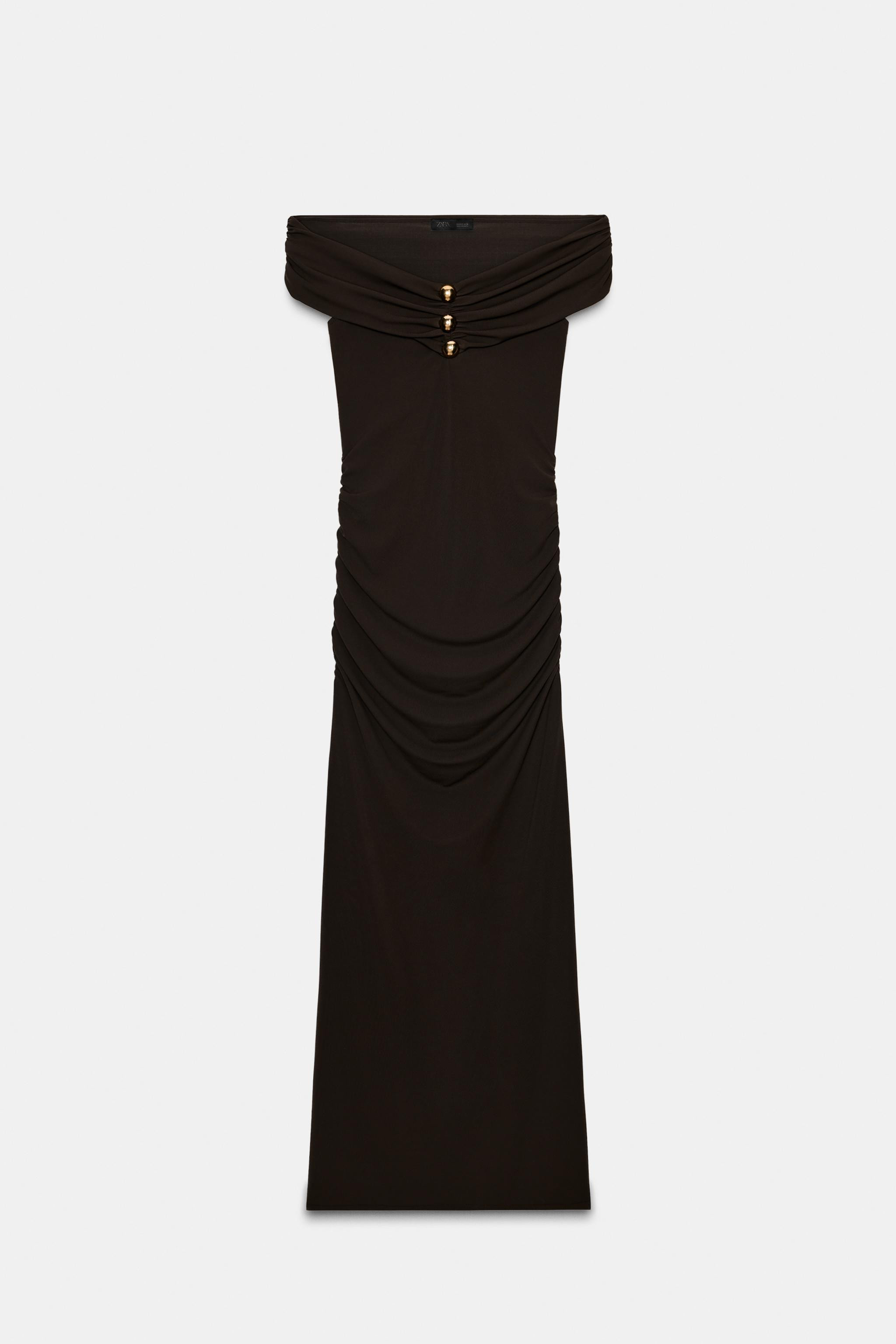 LONG DRAPED DRESS | Zara US