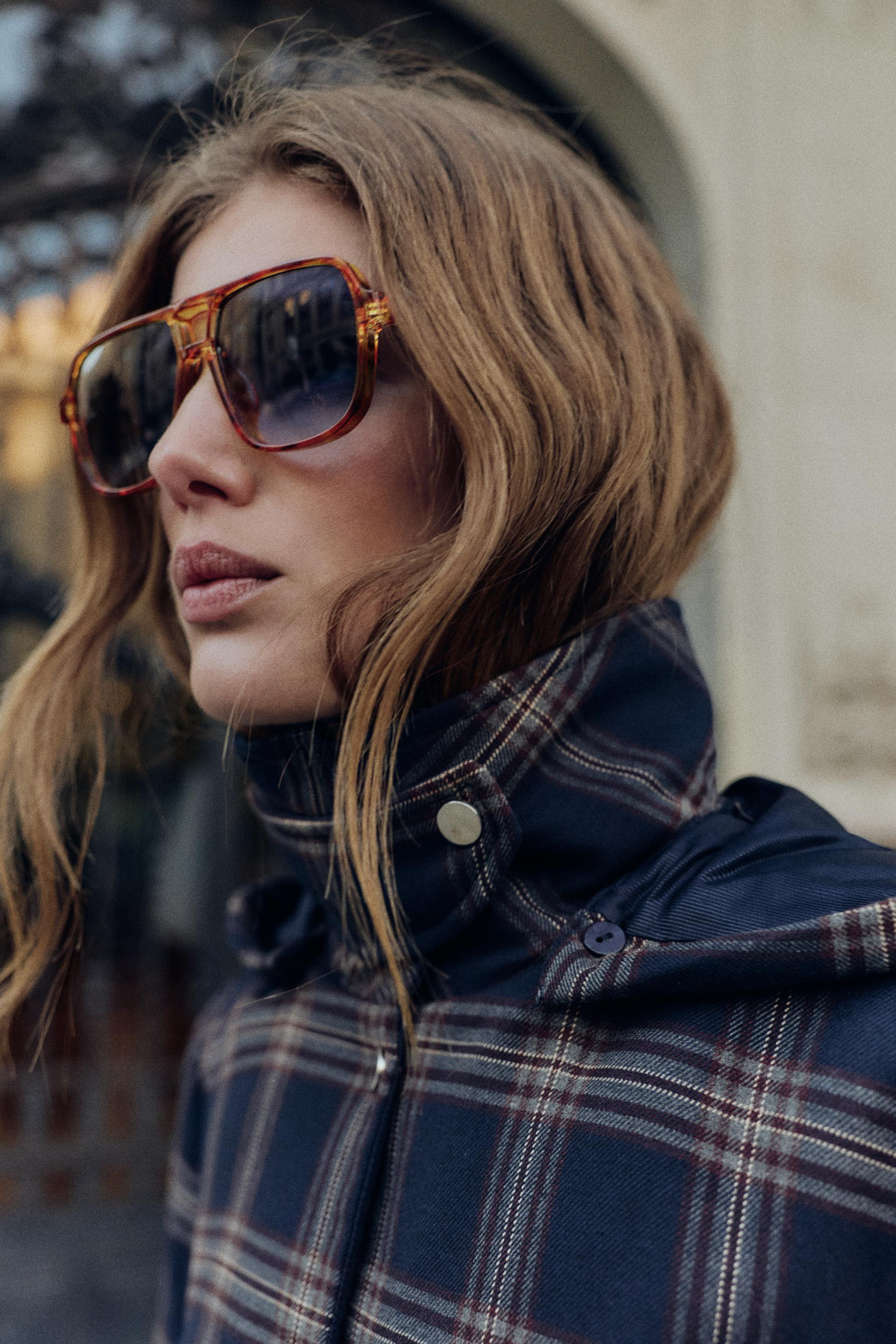 PLAID HOODED PUFFER JACKET | Zara US