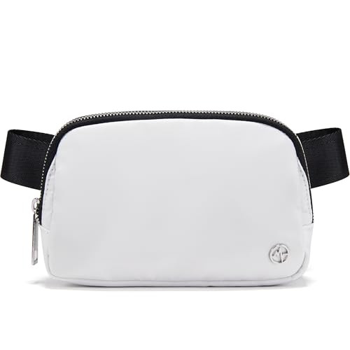 Pander Belt Bag for Women, Fashion Waist Packs, Crossbody Bags, Everywhere Belt Bag with Adjustable Strap (White). | Amazon (US)