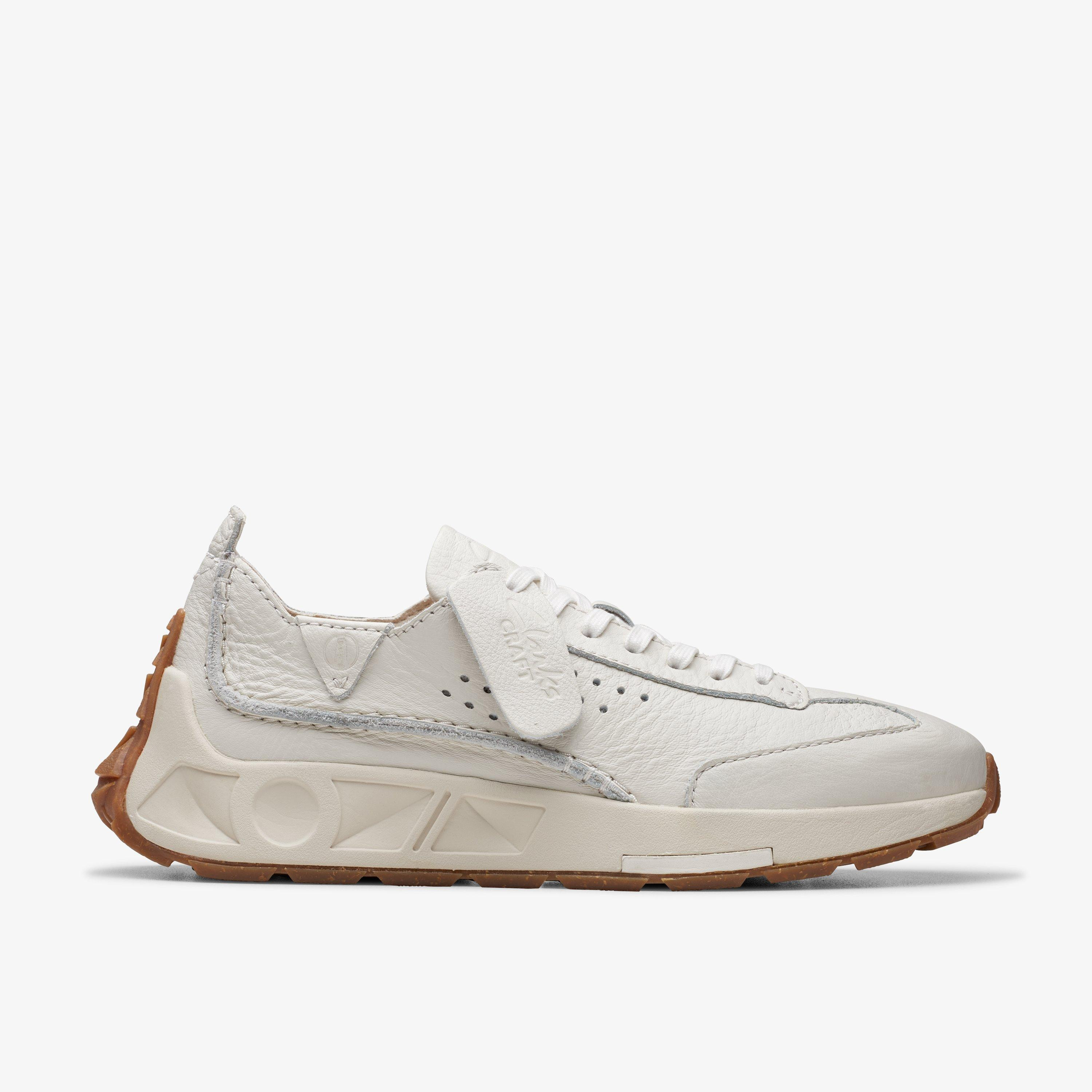 WOMENS Craft Speed Off White Leather Sneakers | Clarks US | Clarks (US)