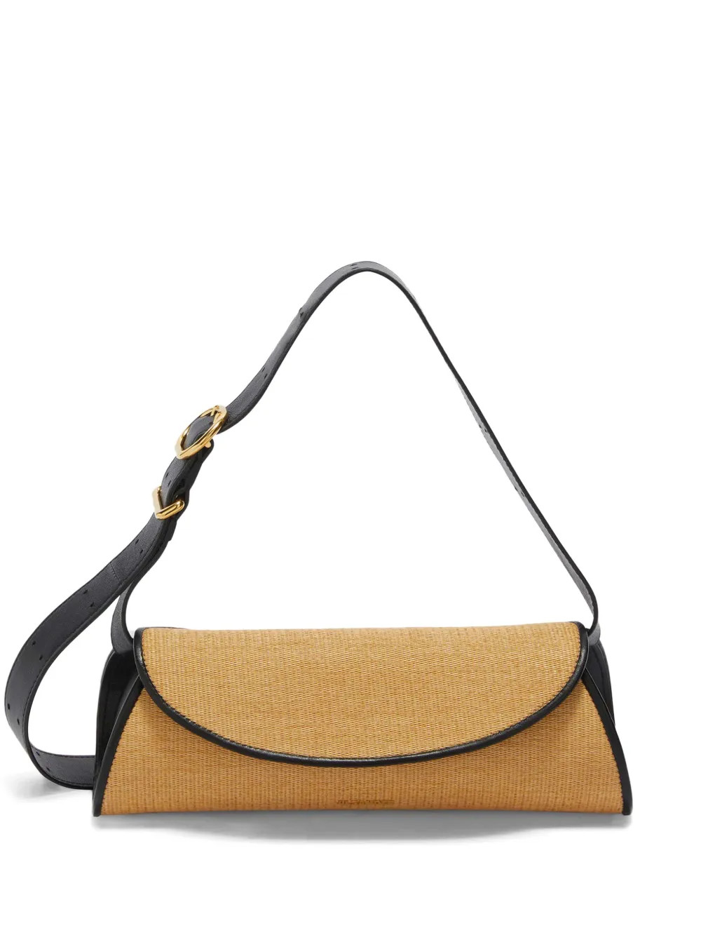 Jil Sander Small Cannolo Interwoven Raffia Shoulder Bag - Farfetch | Farfetch Global