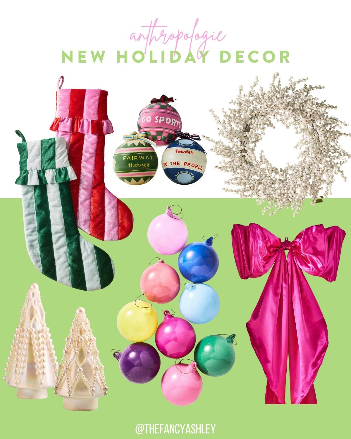 Obsessed with Anthro's cute holiday decor finds - love the pops of color with cute ornaments, bows, and wreaths. So good! It might be early, but these go fast, grab your faves now! Anthropologie decor | holiday decorations | Christmas ornaments | wreaths | festive decor | Anthro finds | holiday season | colorful decor | seasonal decor

#LTKHome #LTKSeasonal #LTKStyleTip