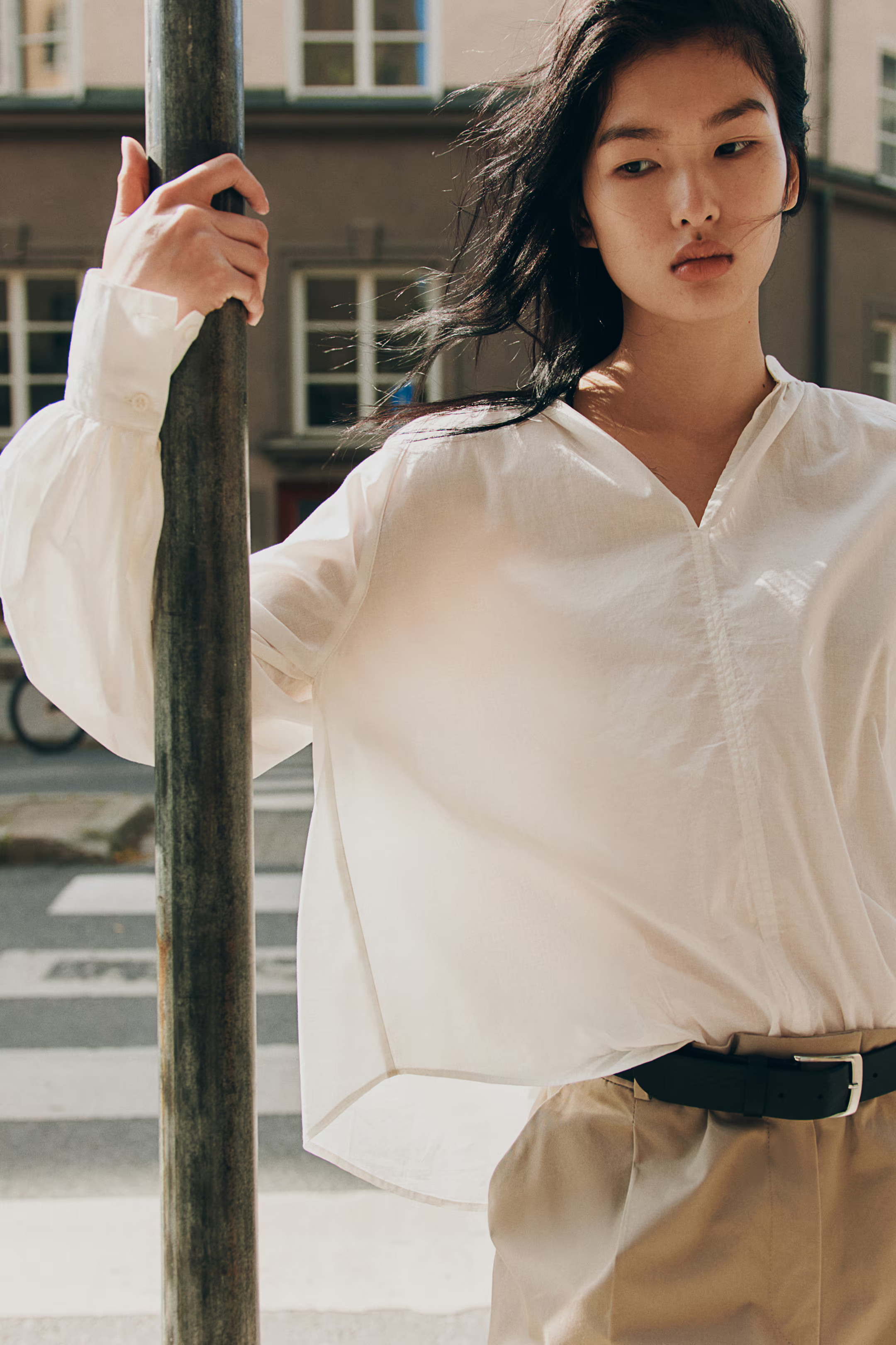 Balloon-Sleeved Blouse | H&M (US + CA)