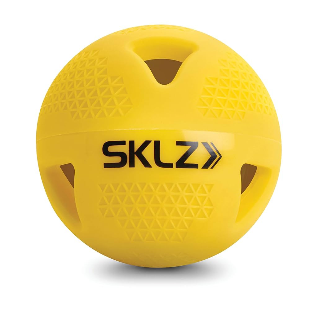 SKLZ Premium Impact Limited-Flight Training Baseballs, 6-Pack, Yellow | Amazon (US)