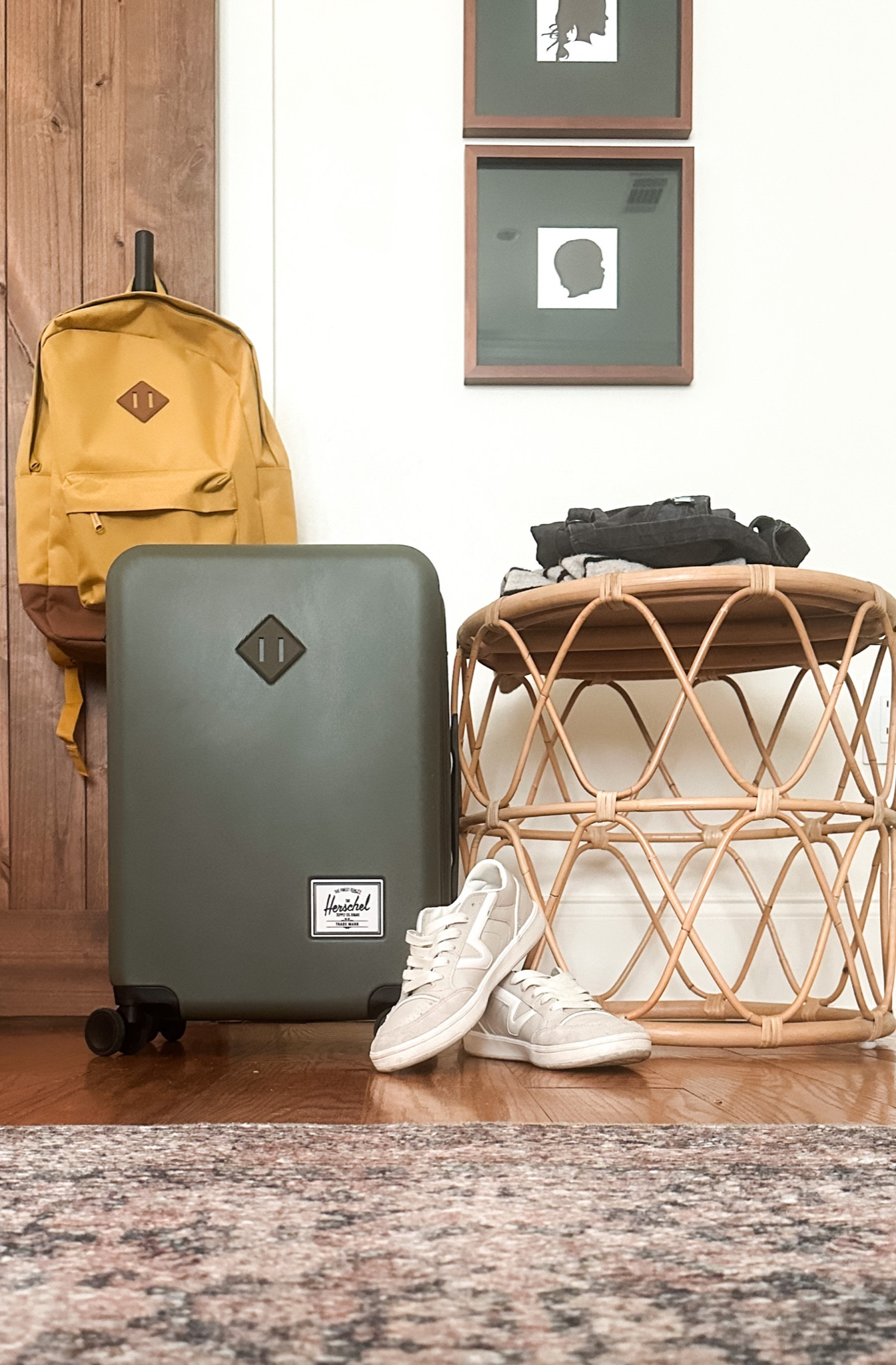 I am nothing if not branded. Travel weekend is set with a capsule wardrobe of 7 outsides and three pairs of shoes …all in my carry-on. Because nobody here is trying to check a bag if she doesn’t have to. 

#LTKtravel