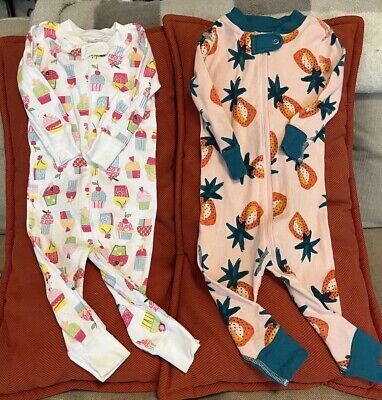 Two Baby Girls Hanna Andersson Sleep/Playwear Sizes 9-18M  | eBay | eBay US