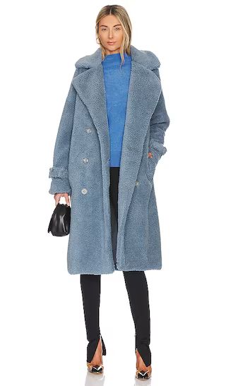 Malani Coat in Smoked Blue | Revolve Clothing (Global)