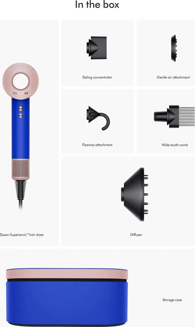 Special Edition Dyson Supersonic™ Hair Dryer in Blue Blush (Limited Edition) $490 Value | Nordstrom