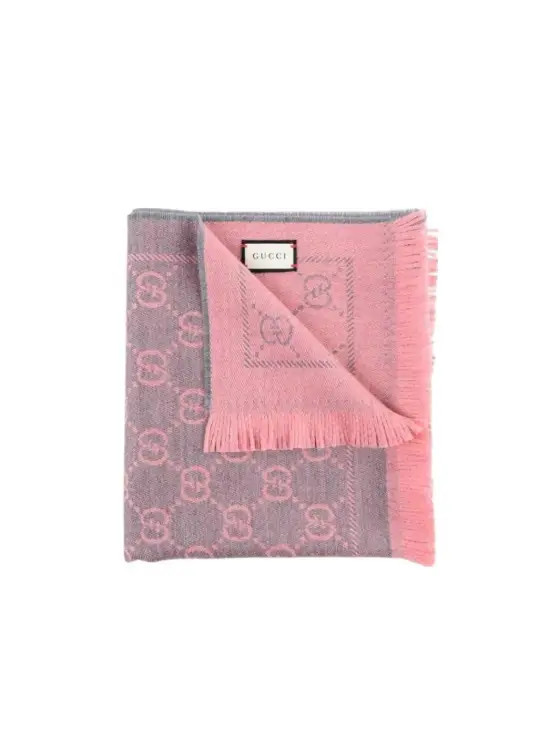 GG jacquard pattern knit scarf | Senser US