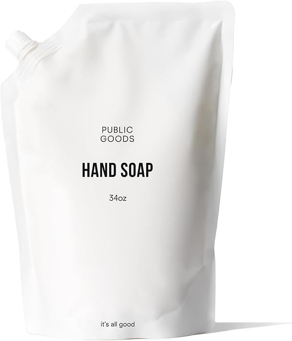 Public Goods Hand Soap | Cleansing Soap for Kitchen & Bathroom | Made with Natural Essential Oils... | Amazon (US)